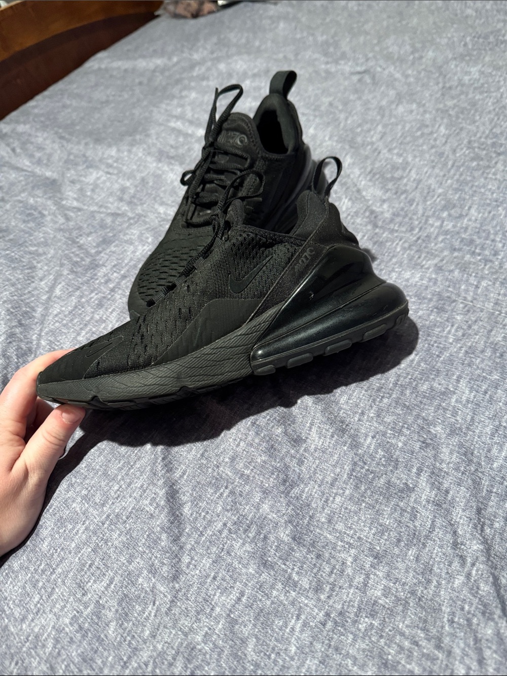 Nike Air Max 270 React Women’s Athletic Shoe - Black